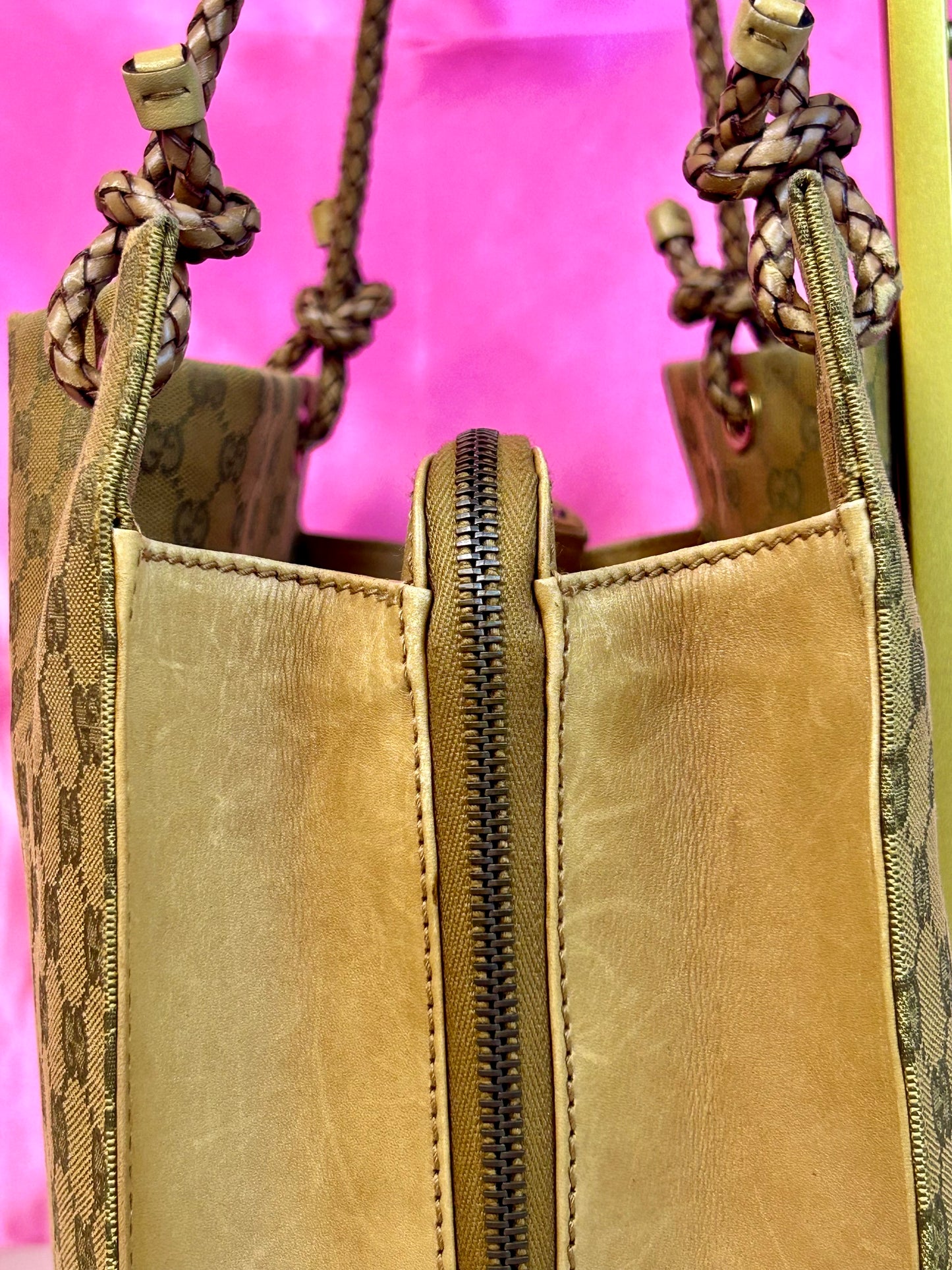 Braided Medium Gucci Tote