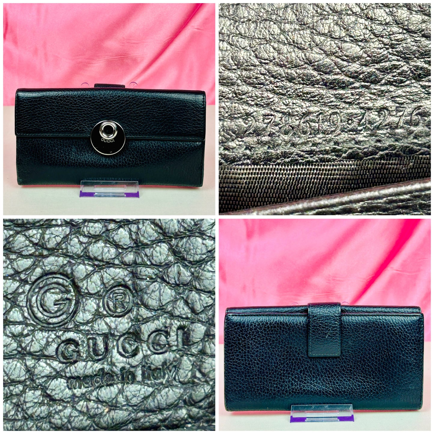 Black Gucci Organizer Wallet