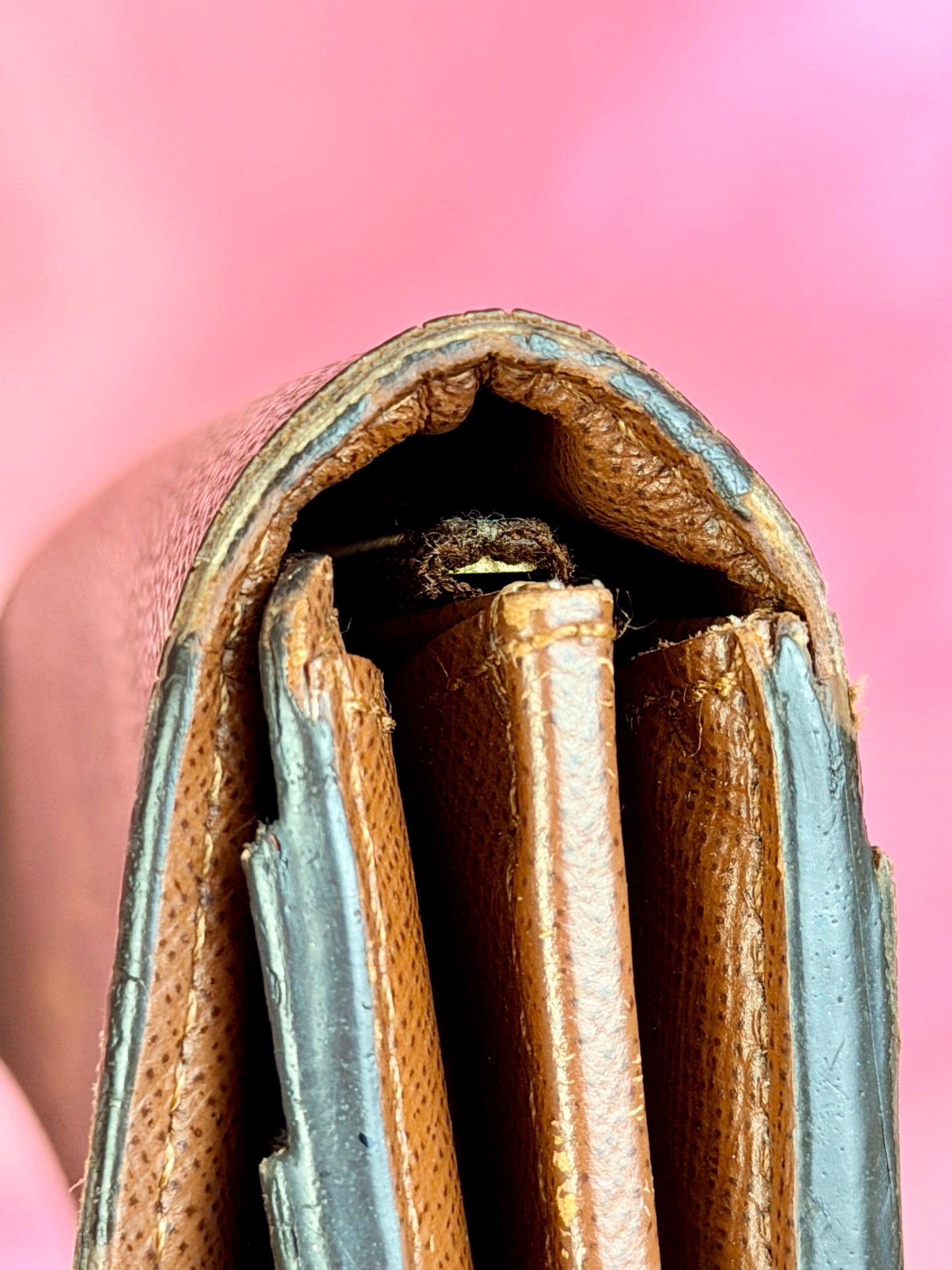 Sarah Wallet NM in Monogram/Brown
