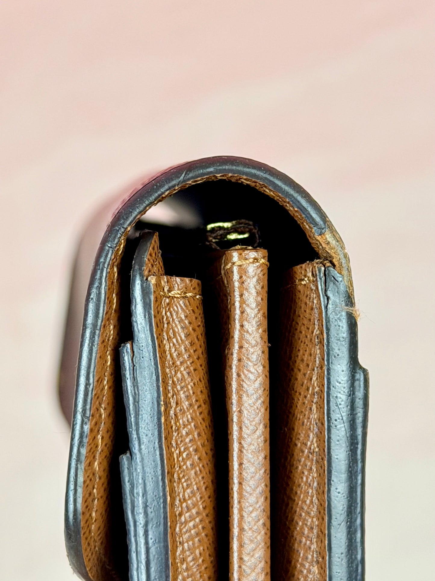 Sarah Wallet NM in Mono/Brown