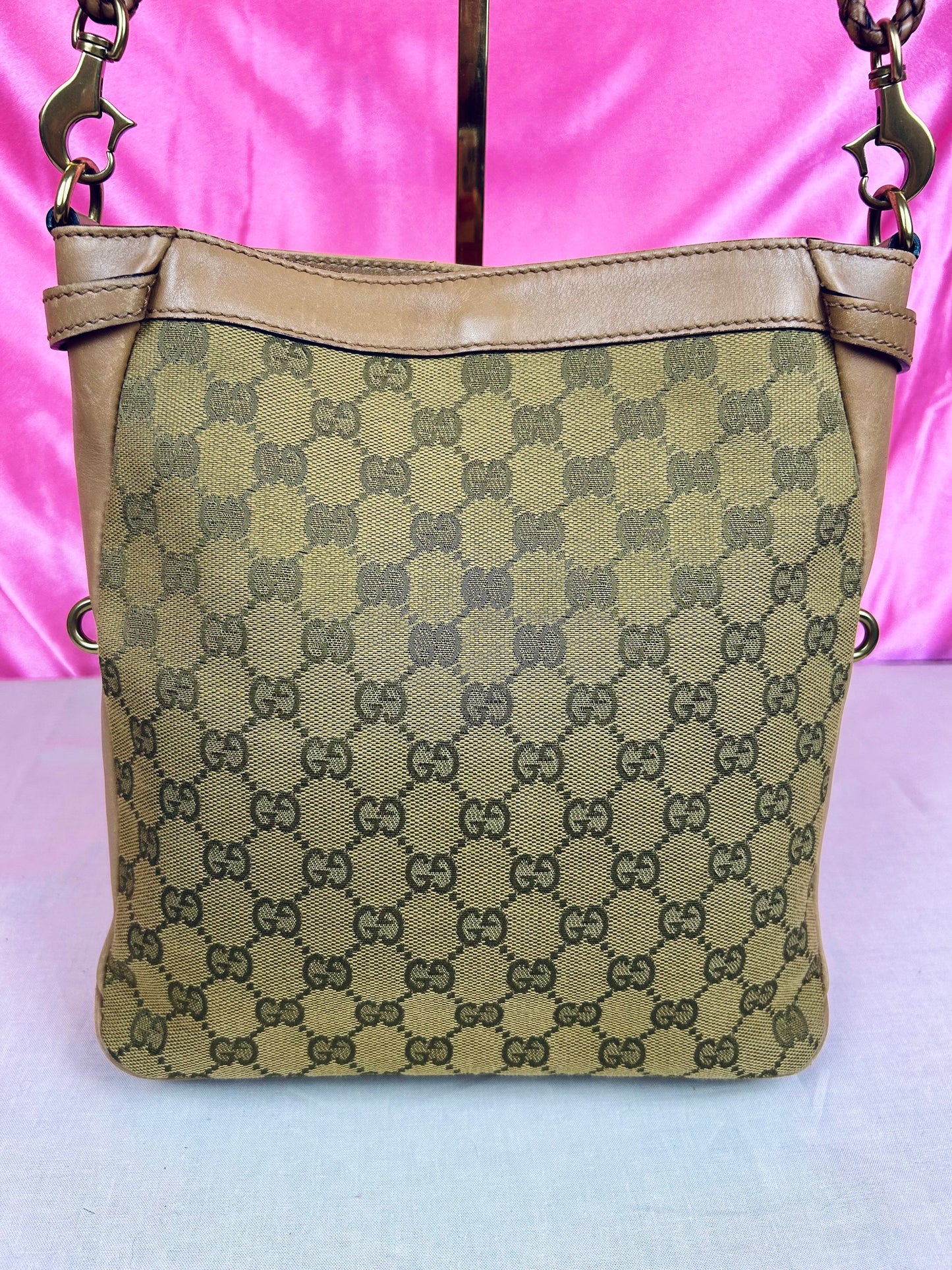 Braided Gucci Shoulder Bag