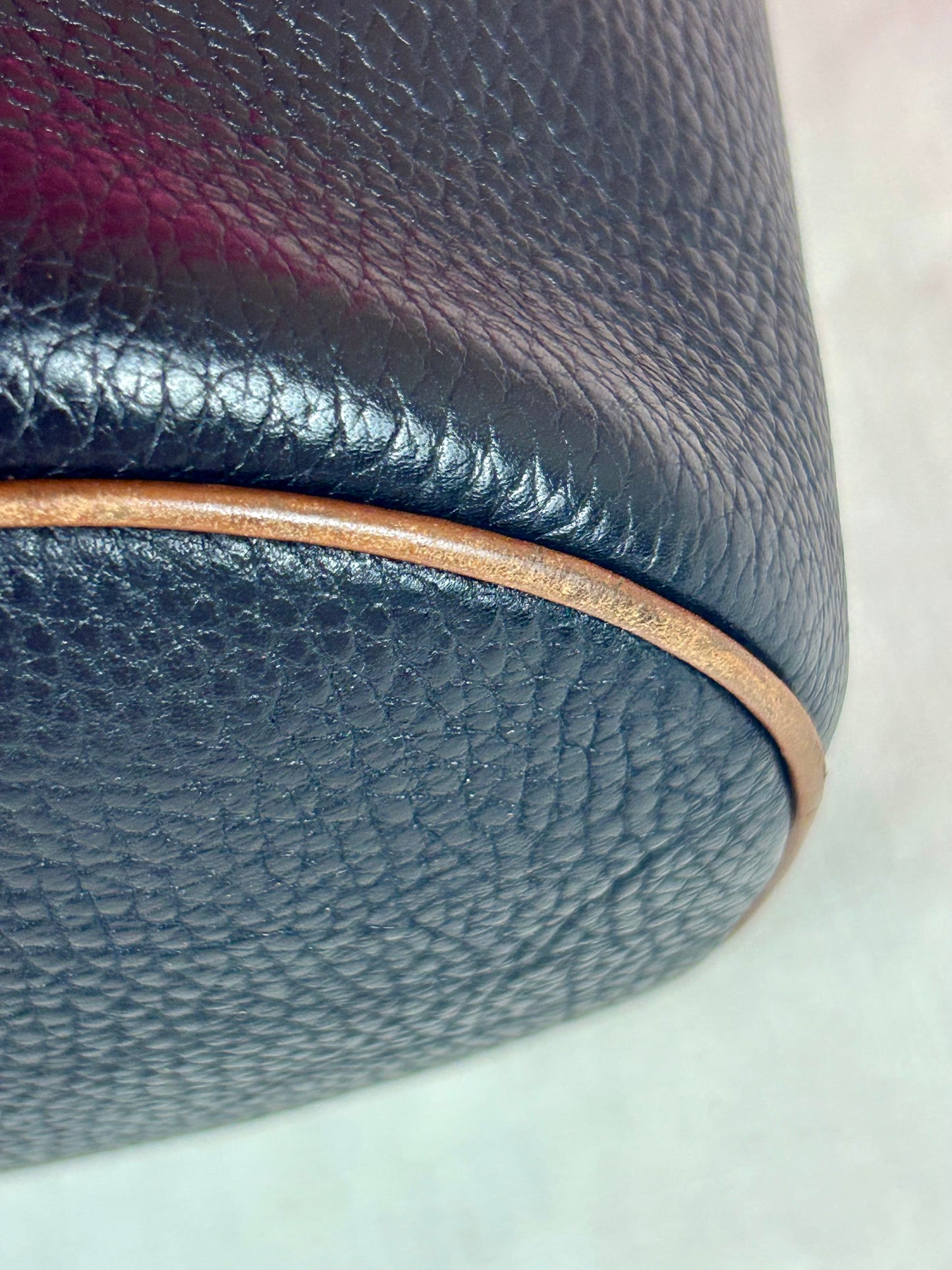 Gucci Black Leather Bucket