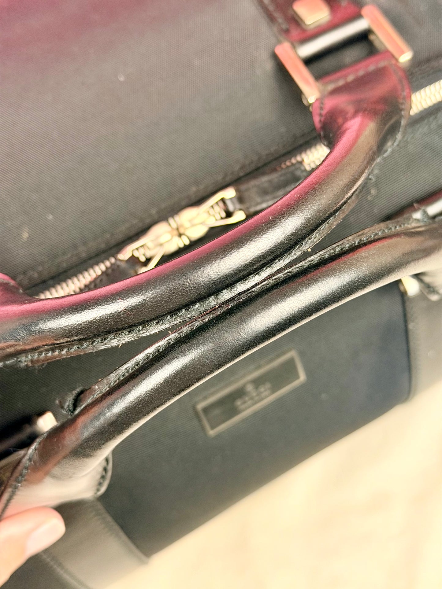 Gucci Black Nylon Duffle