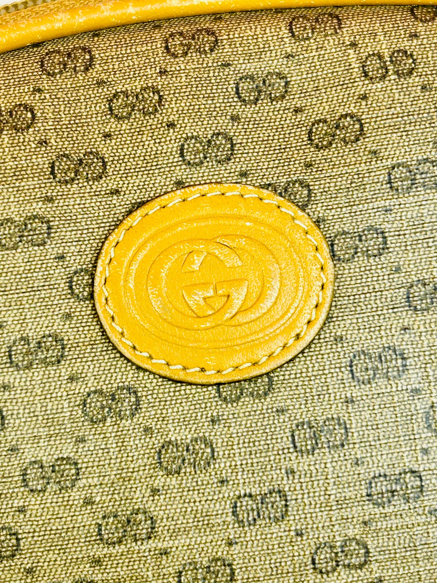 Small Yellow Micro Gucci Crossbody