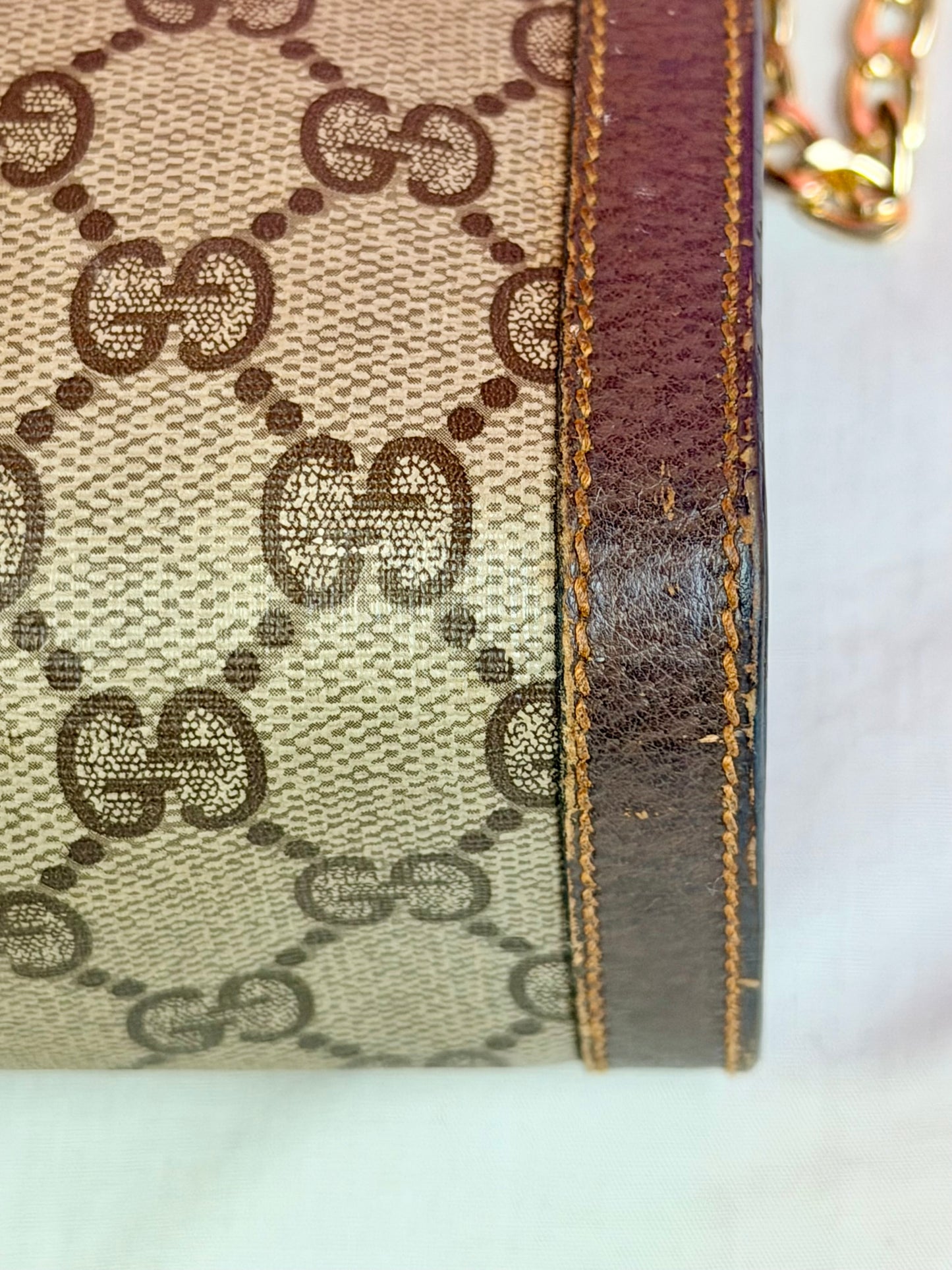 Small Sherry Line Clutch on Chain