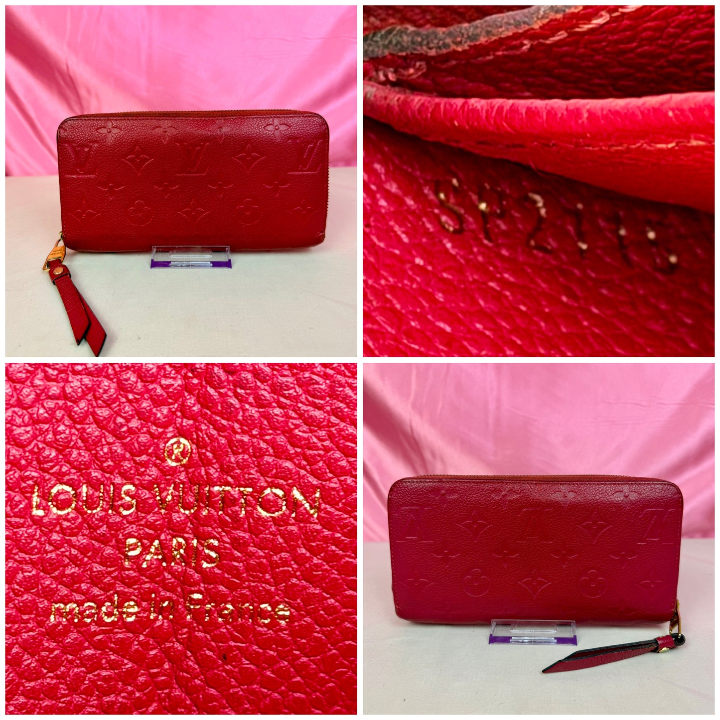 Hot Pink Emprinte Zippy Wallet
