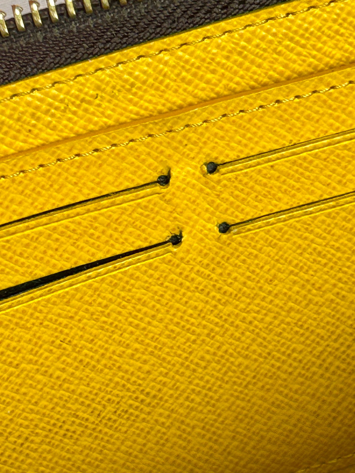 Louis Vuitton Clemence Wallet Monogram/Yellow
