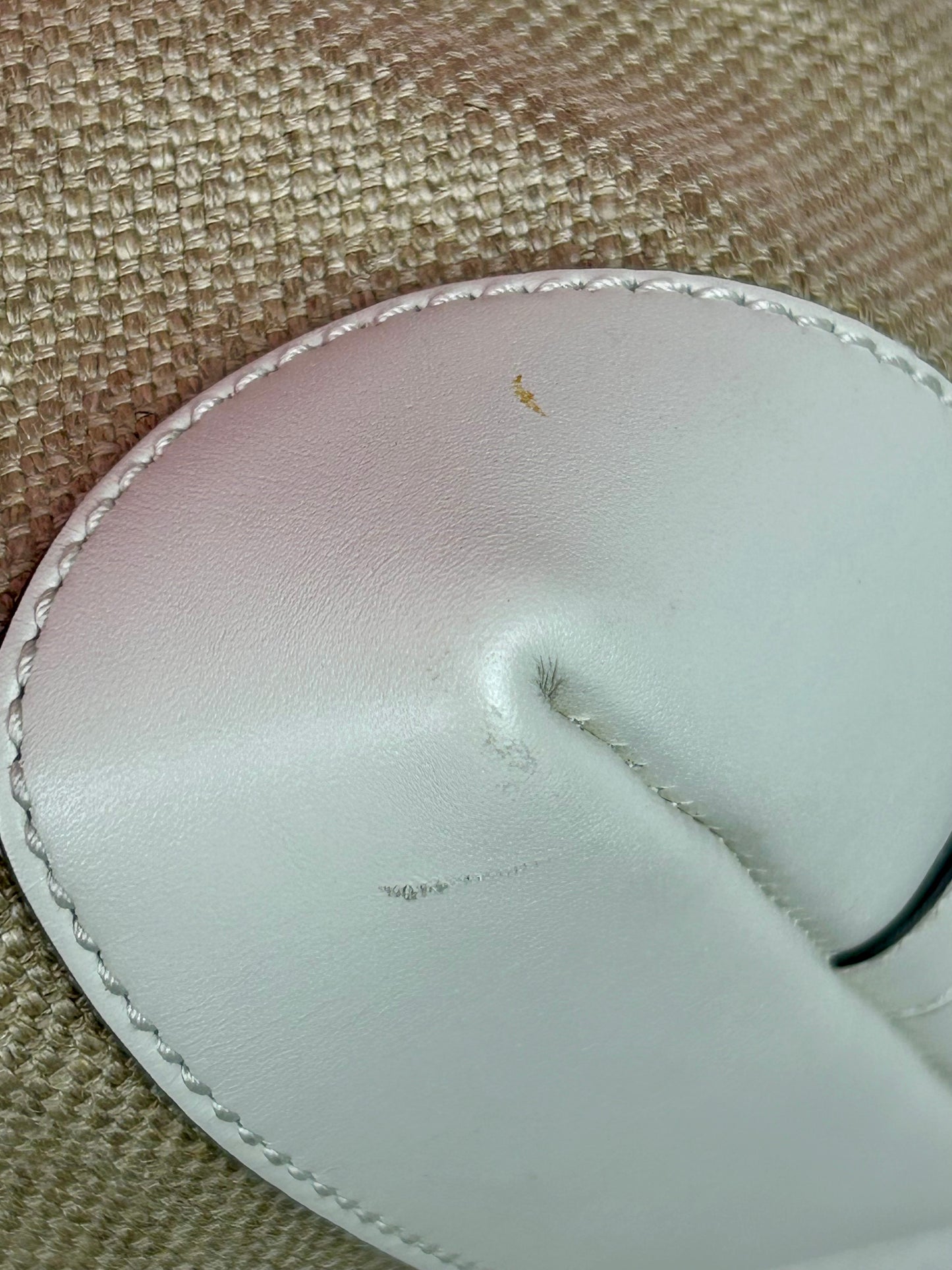 White and Linen Gucci Tote