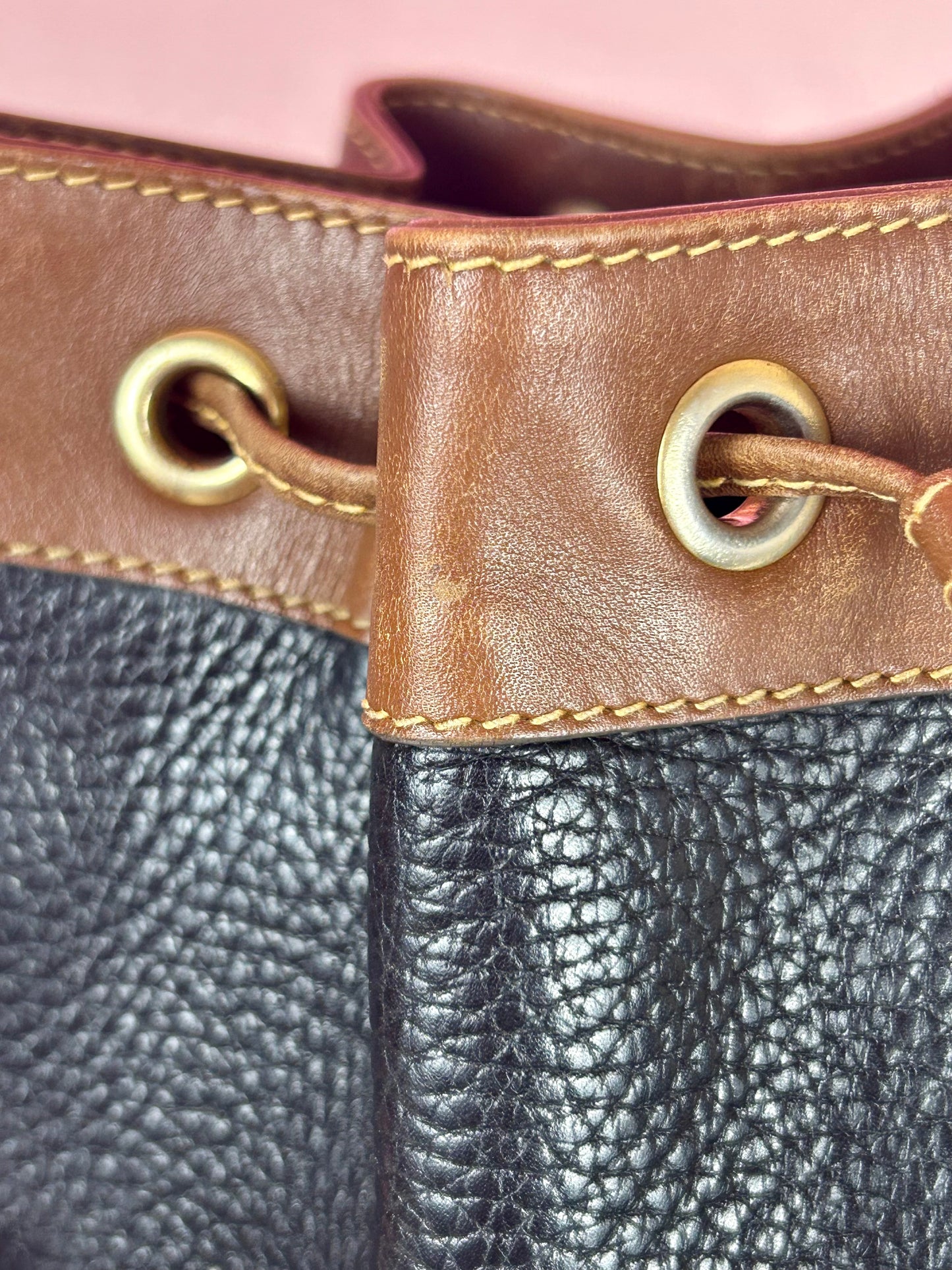 Gucci Black Leather Bucket