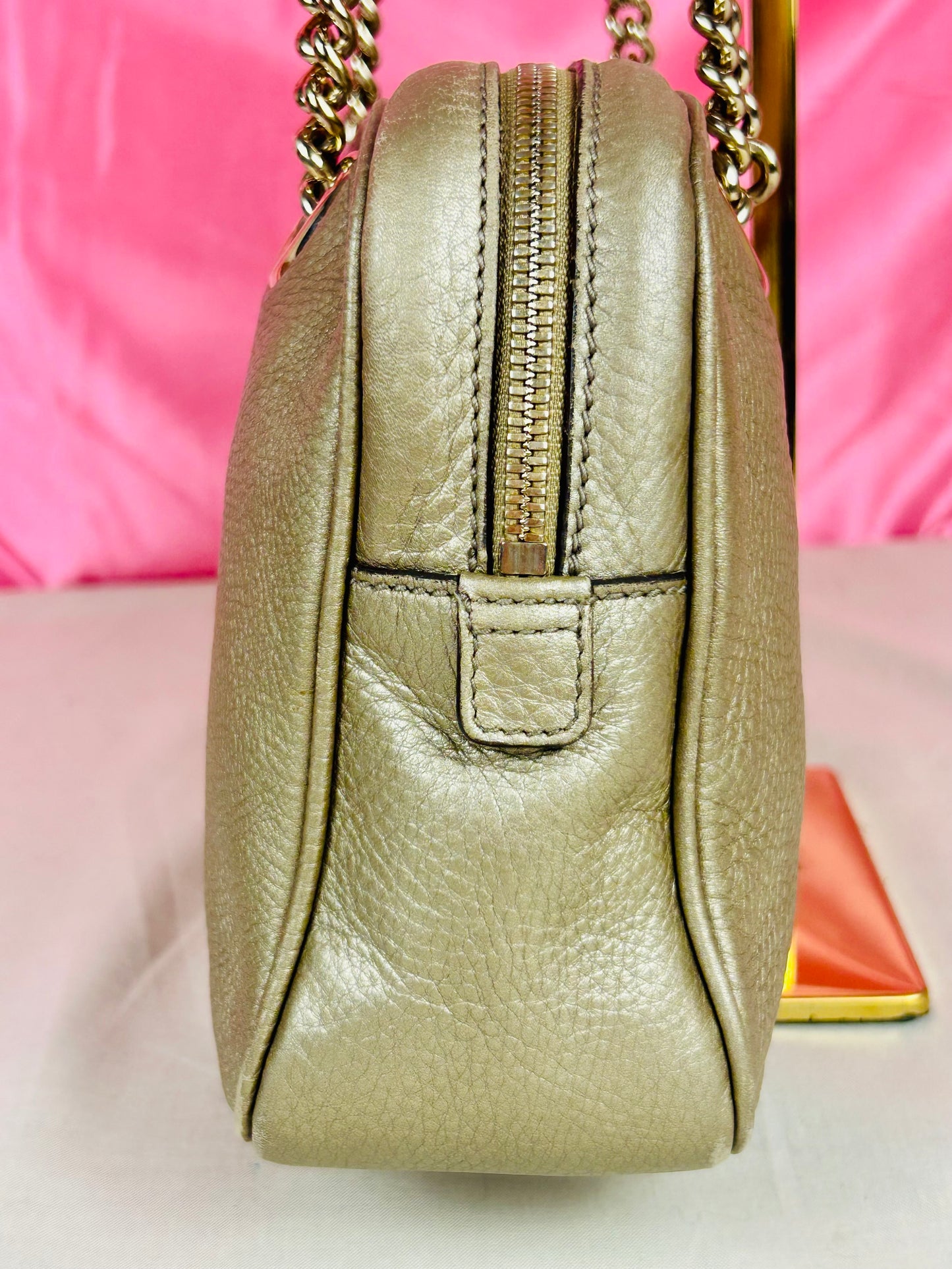 Bronze Gucci Soho Chain Shoulder Bag