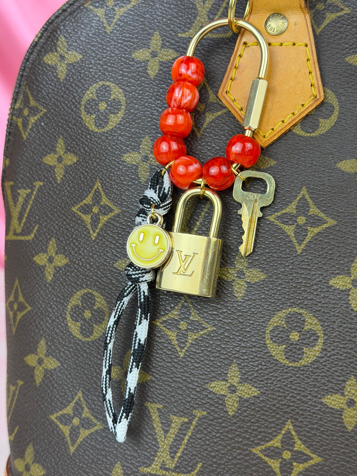 Lock and Key Bag Charm