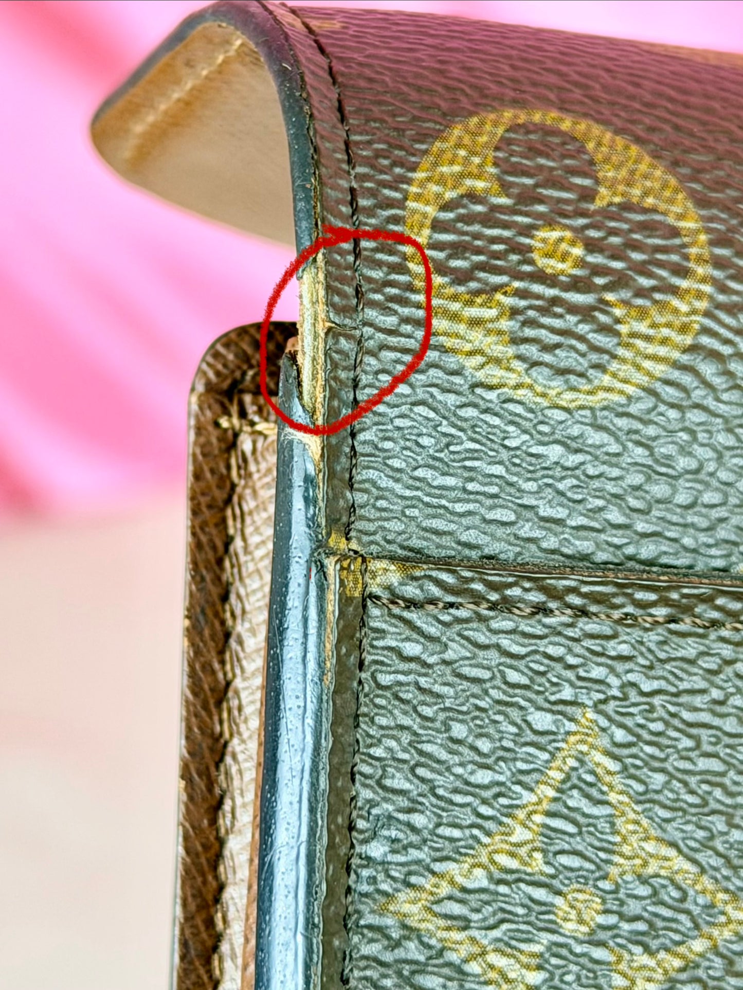 Sarah Wallet NM in Mono/Brown