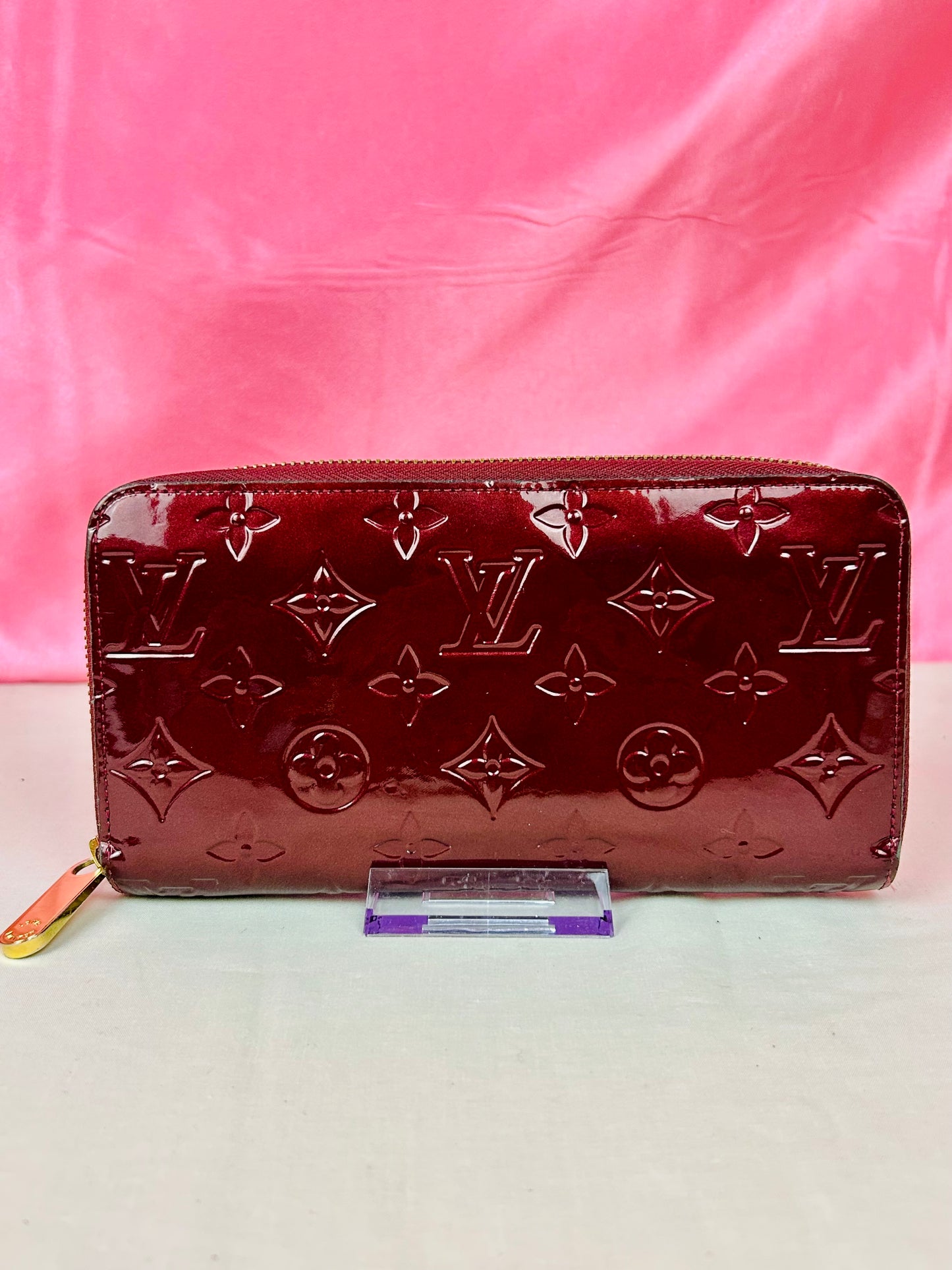 Magenta Vernis Zippy Wallet