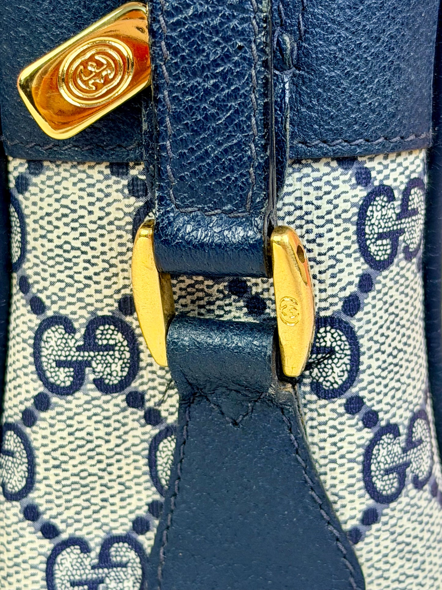 Navy Rectangular Sherry Line