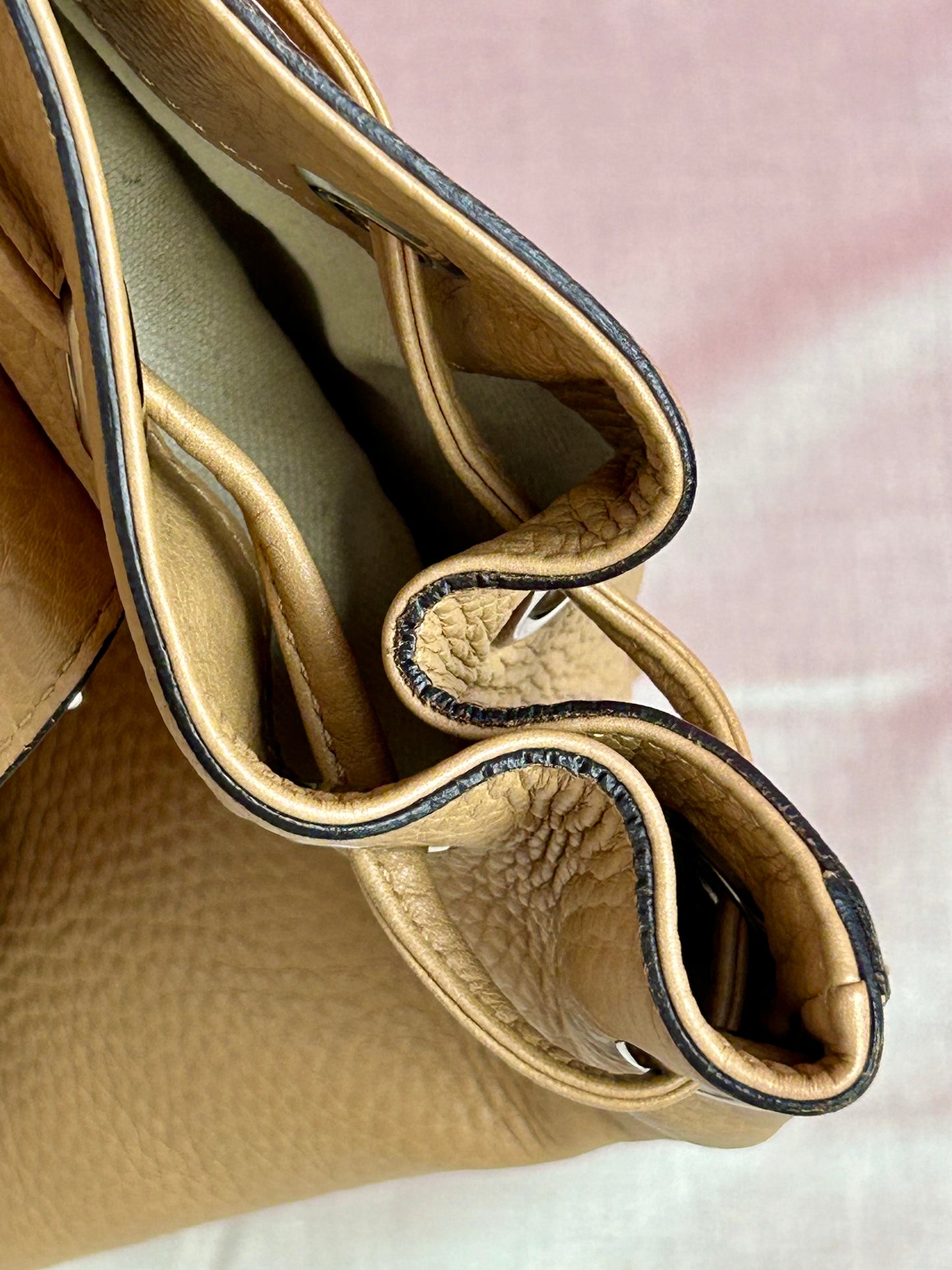 Gucci Tan Leather Bamboo Backpack (New Model)