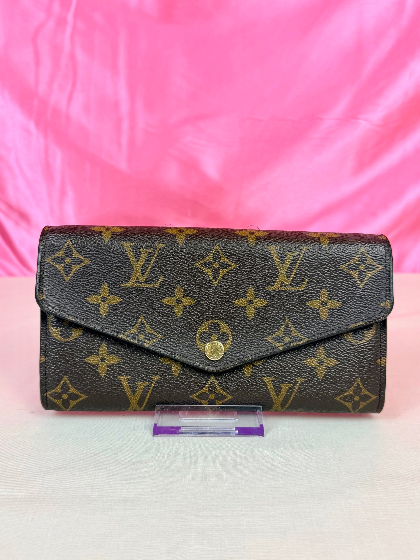 Sarah Wallet NM in Mono/Brown