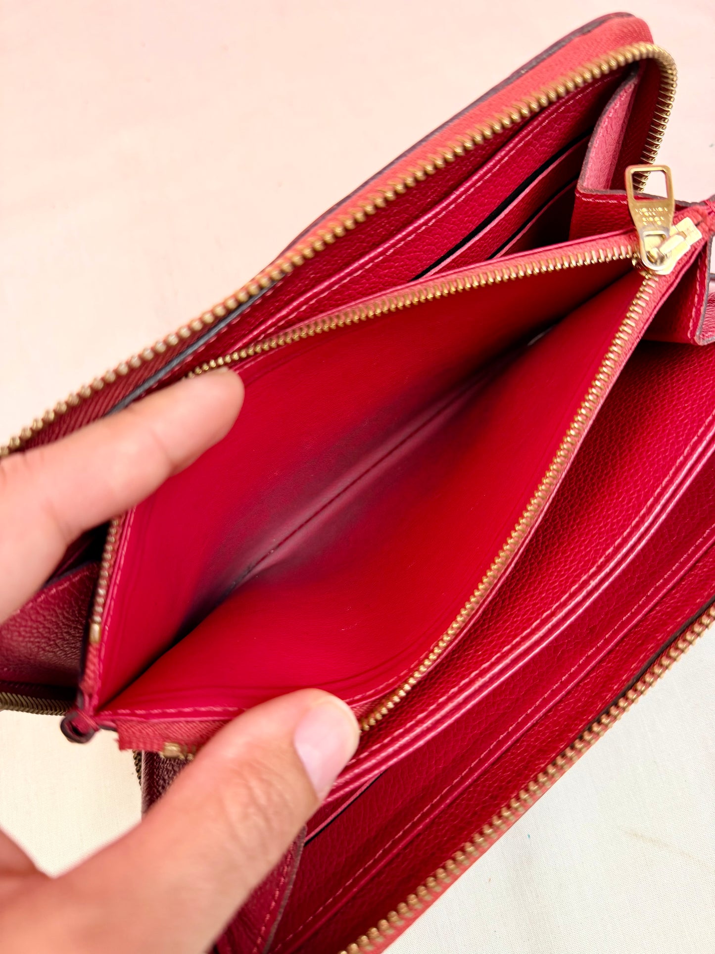 Hot Pink Emprinte Zippy Wallet