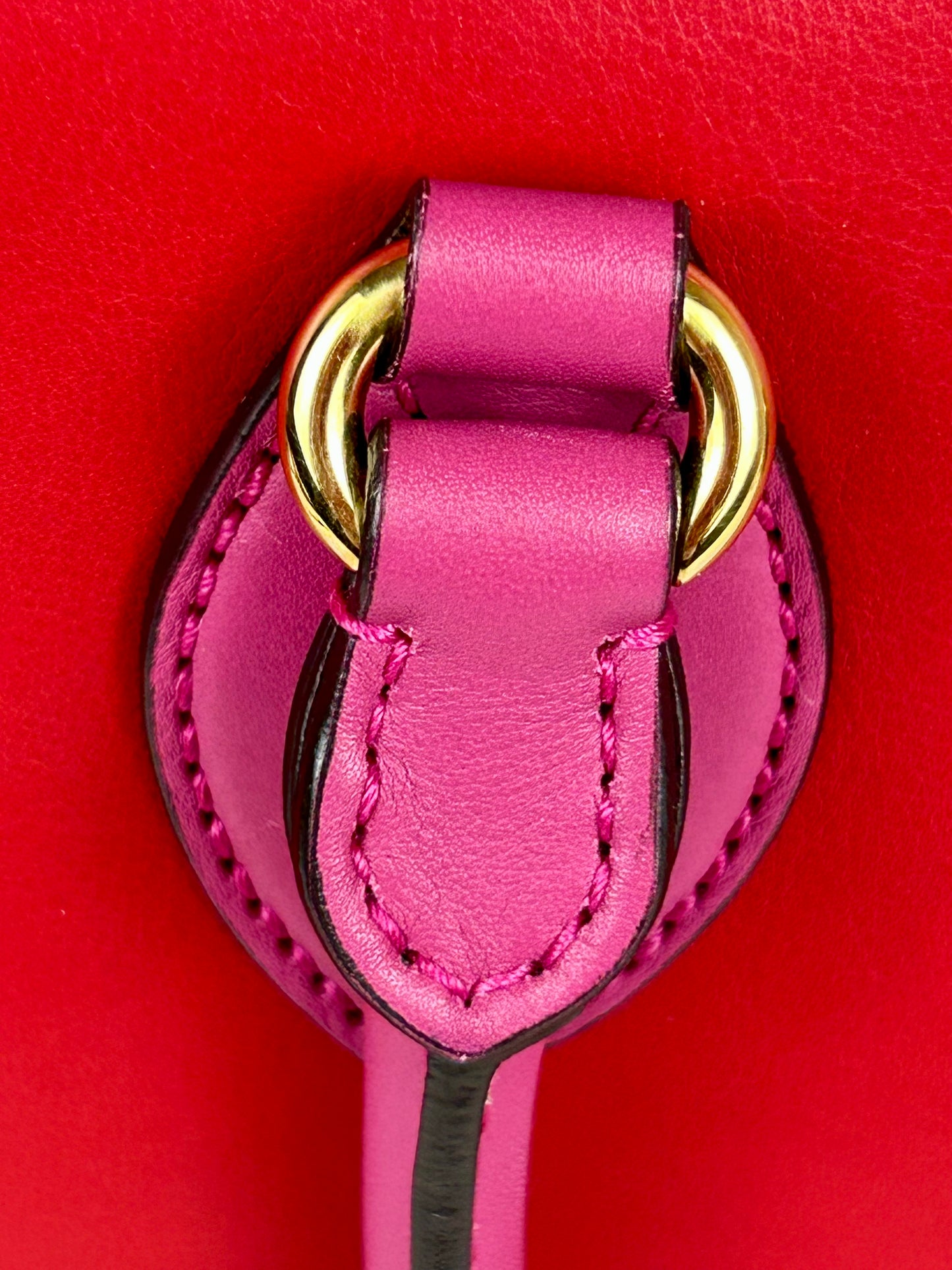 Gucci Red and Pink Open Top Tote