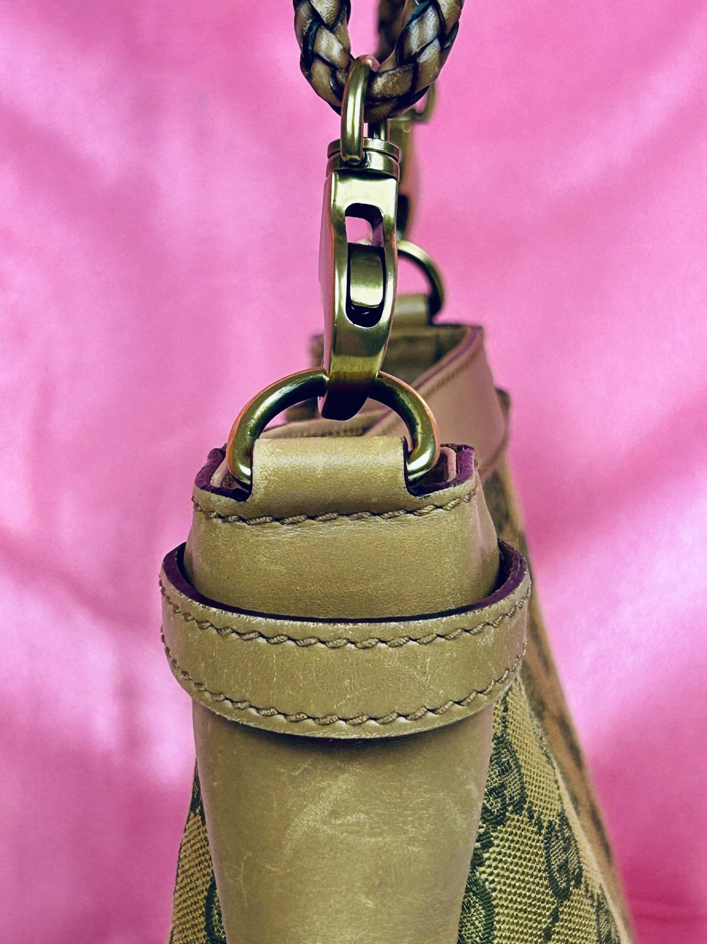 Braided Gucci Shoulder Bag