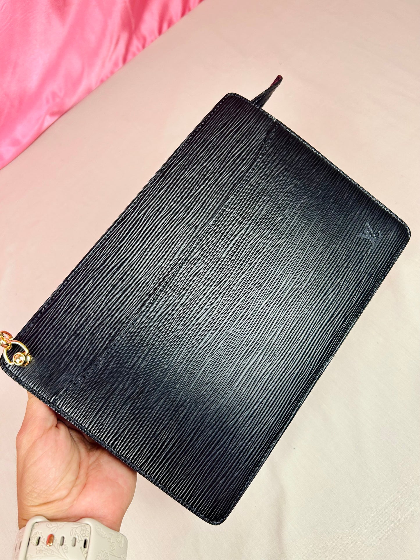 Black Epi Homme Clutch/Crossbody