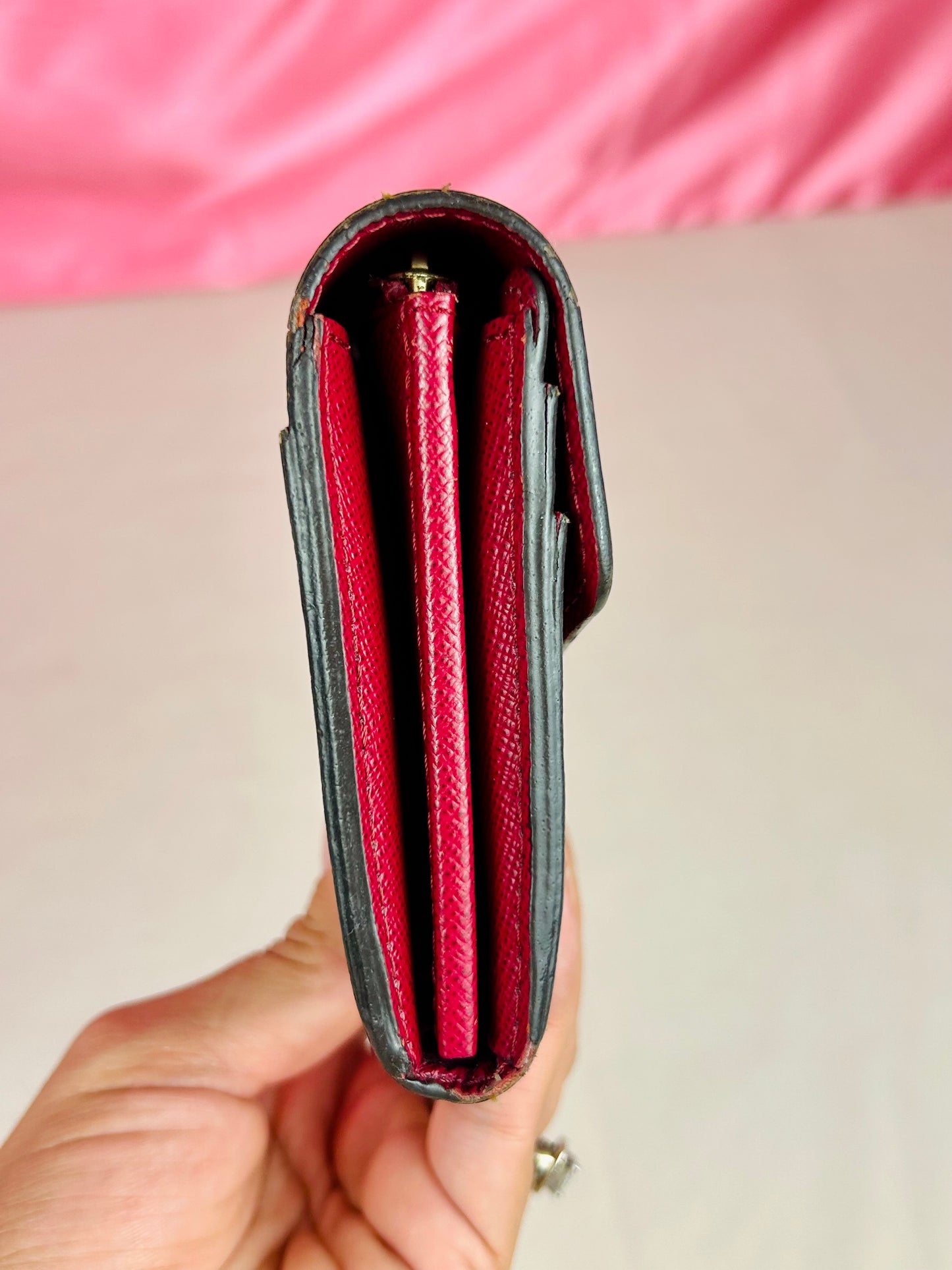 Sarah Wallet New Model Monogram/Berry