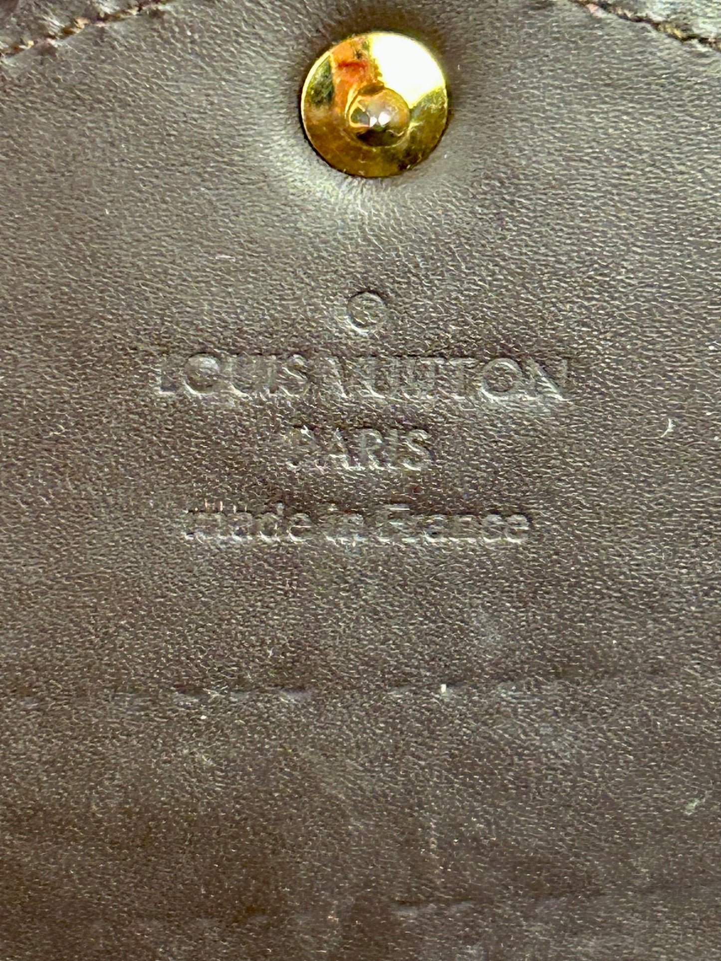 Dark Plum Vernis Sarah Wallet