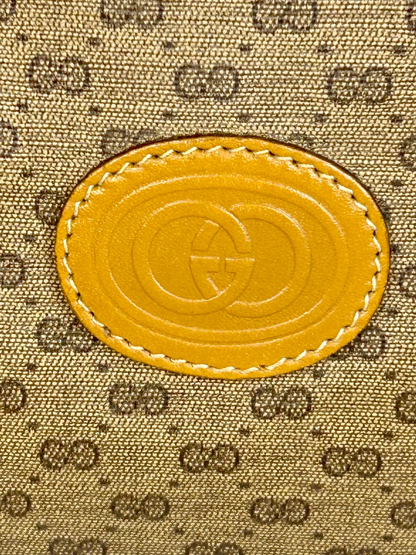 Yellow Micro Gucci Two-Way Shoulder Bag