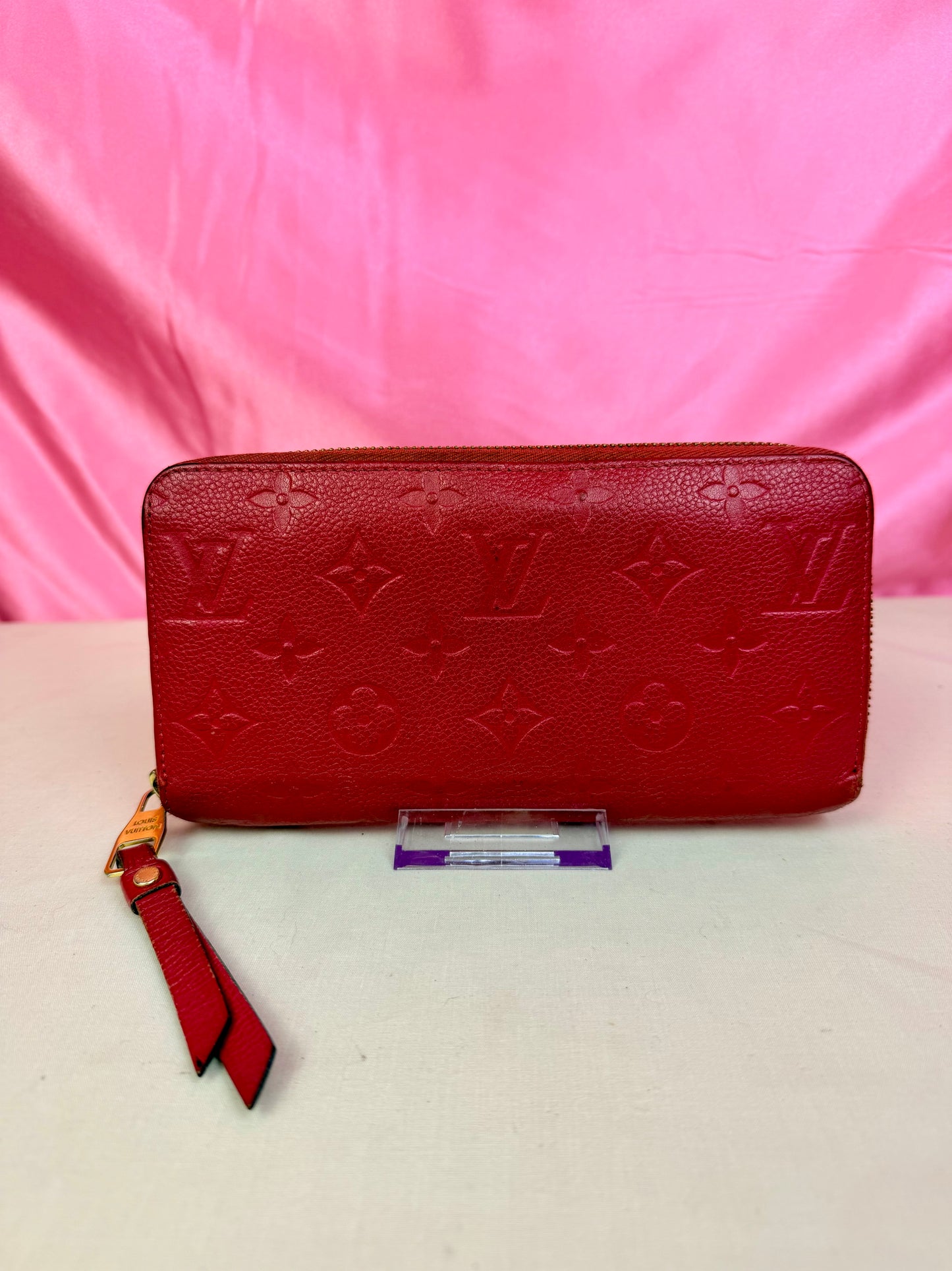 Hot Pink Emprinte Zippy Wallet