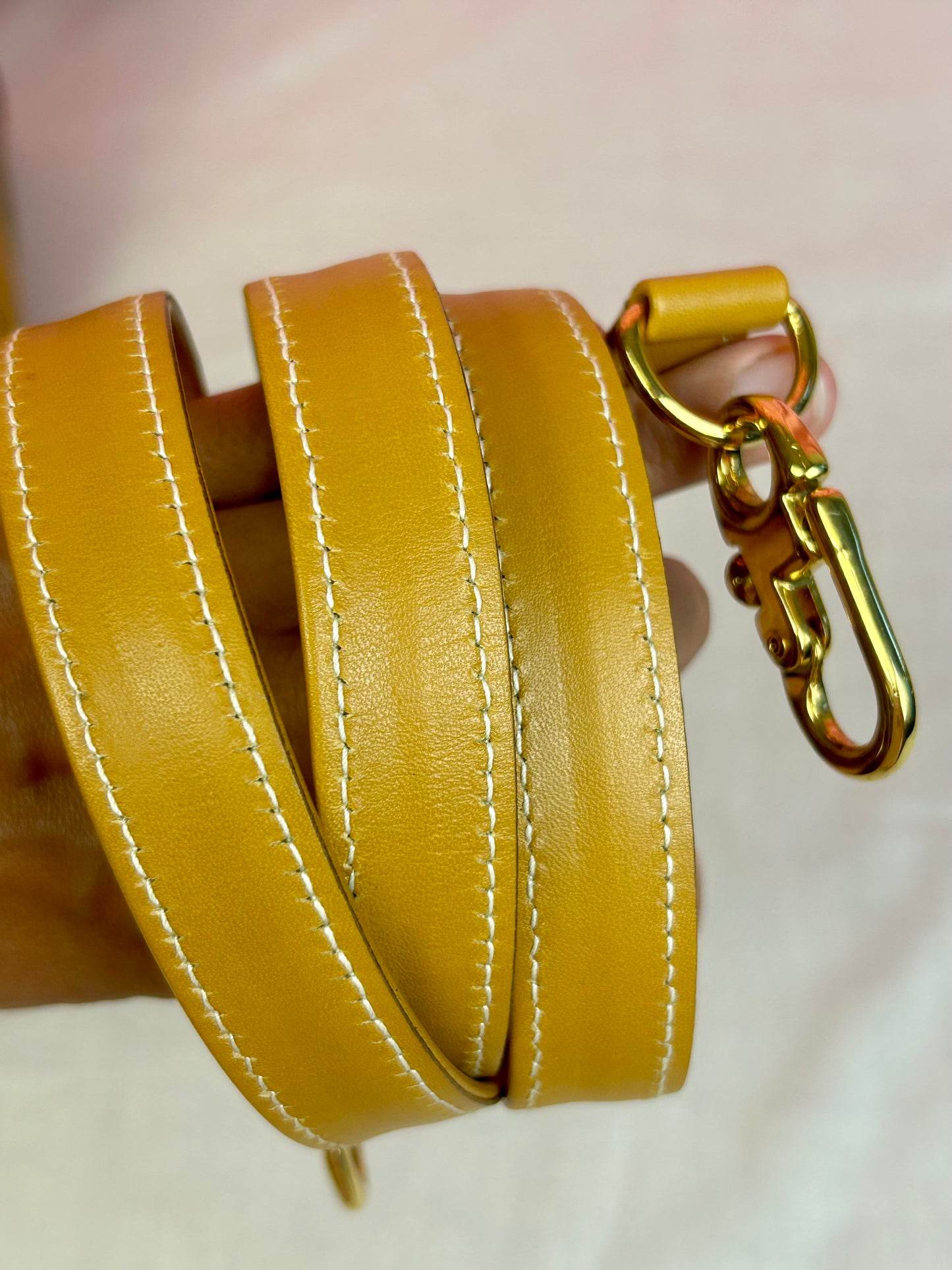 Yellow Micro Gucci Two-Way Shoulder Bag
