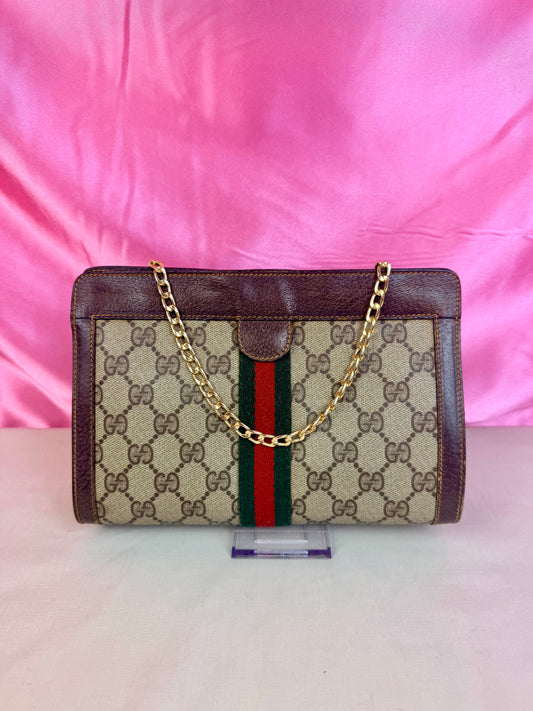 Small Sherry Line Clutch on Chain