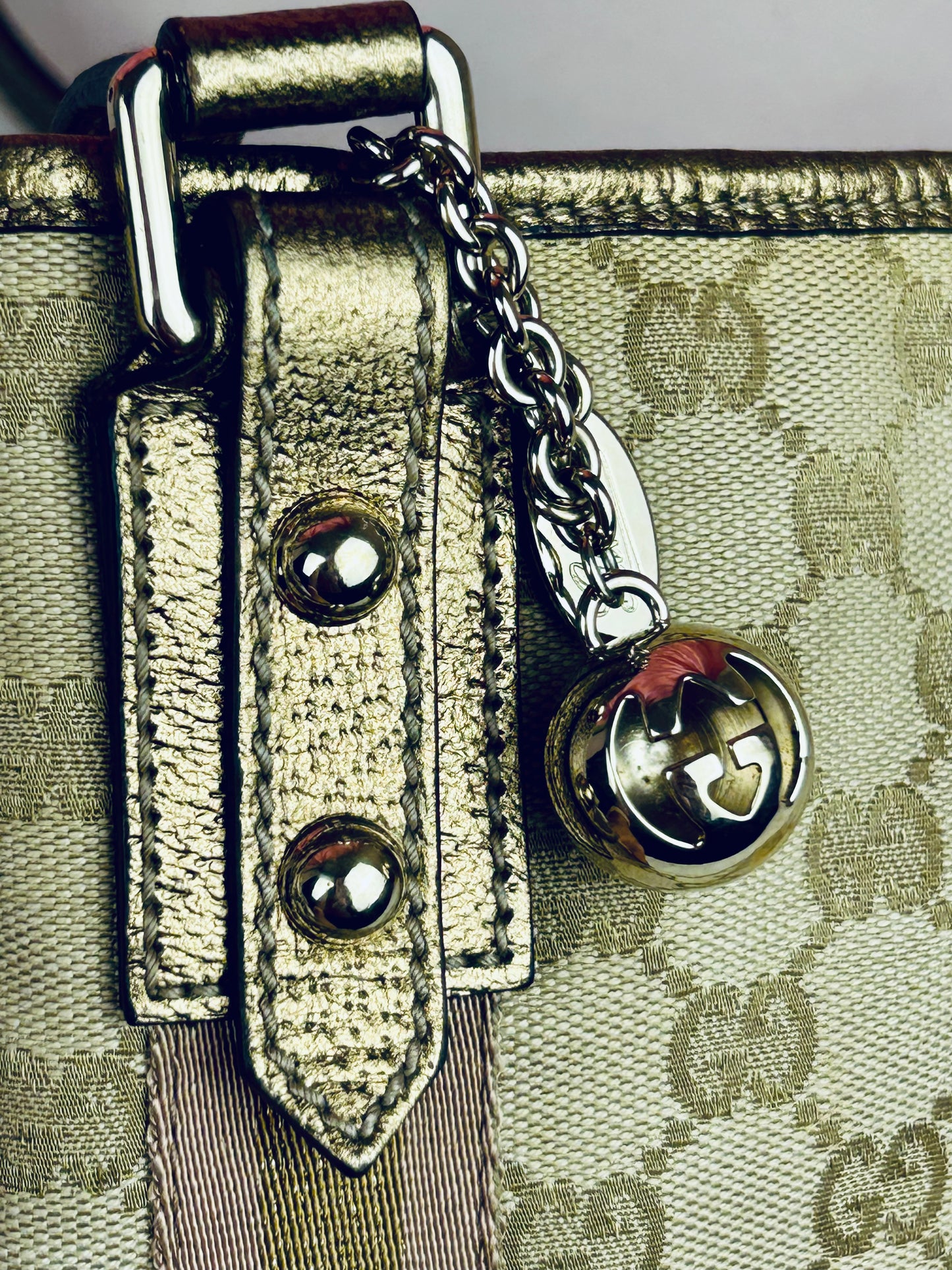 Gucci Bronze Ribbon Crossbody