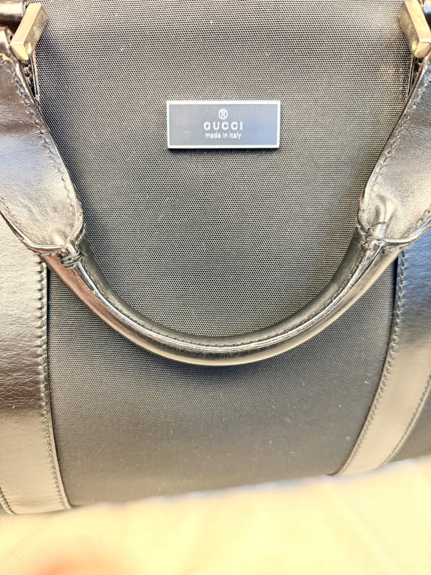 Gucci Black Nylon Duffle