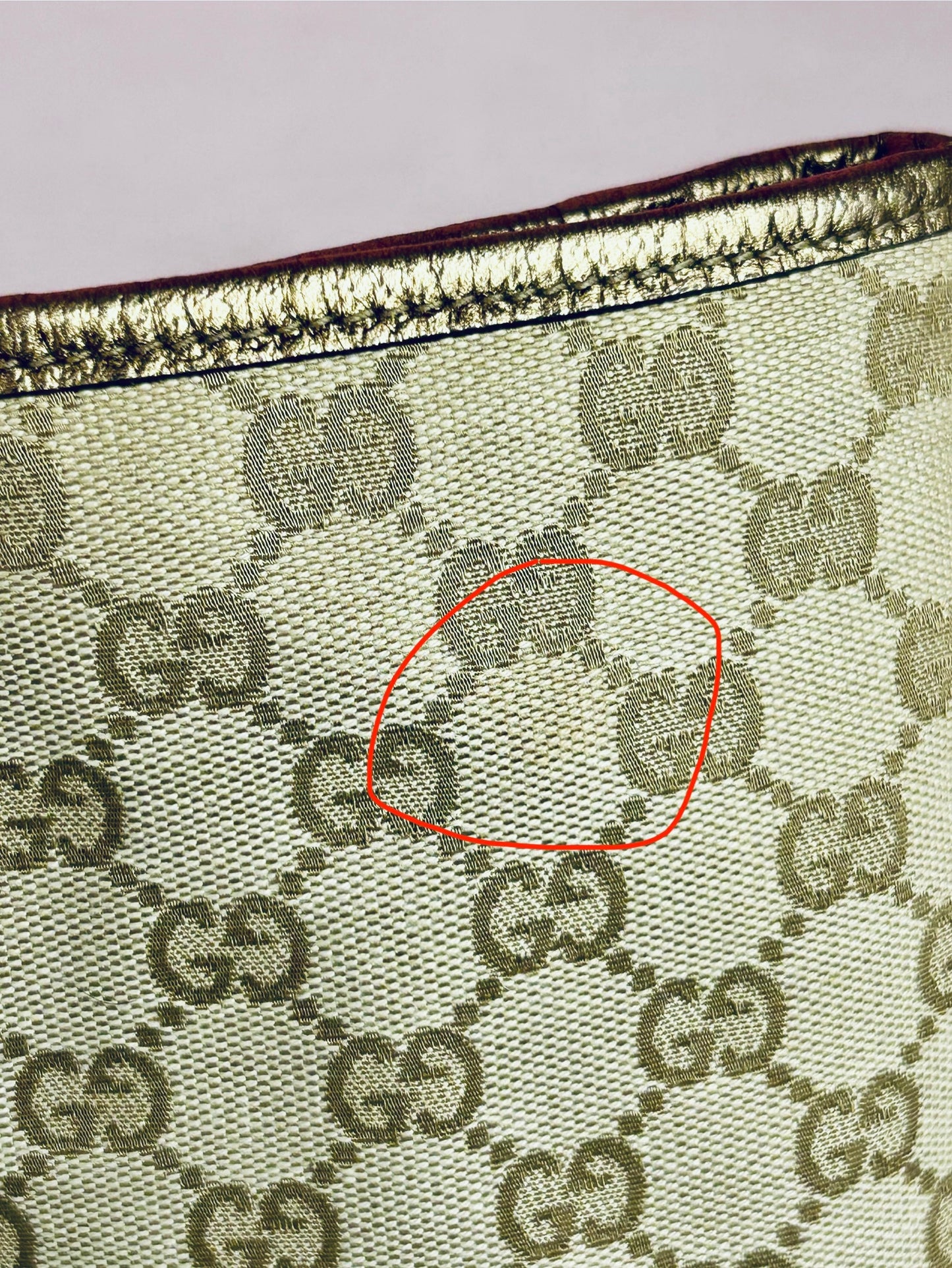 Gucci Bronze Ribbon Crossbody