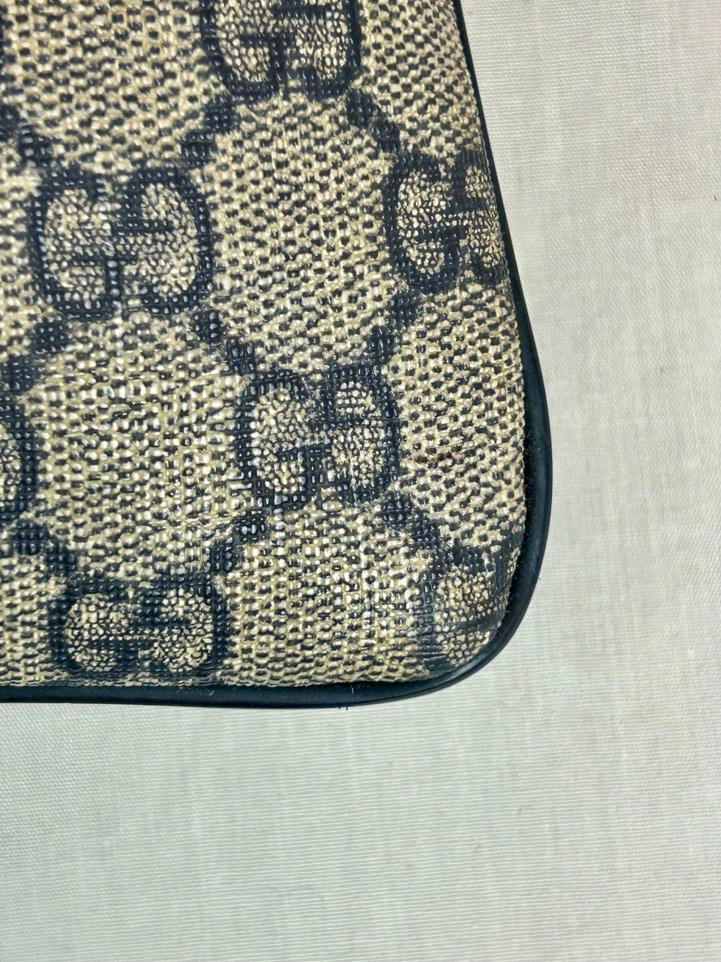 Large Navy Gucci Supreme Crossbody