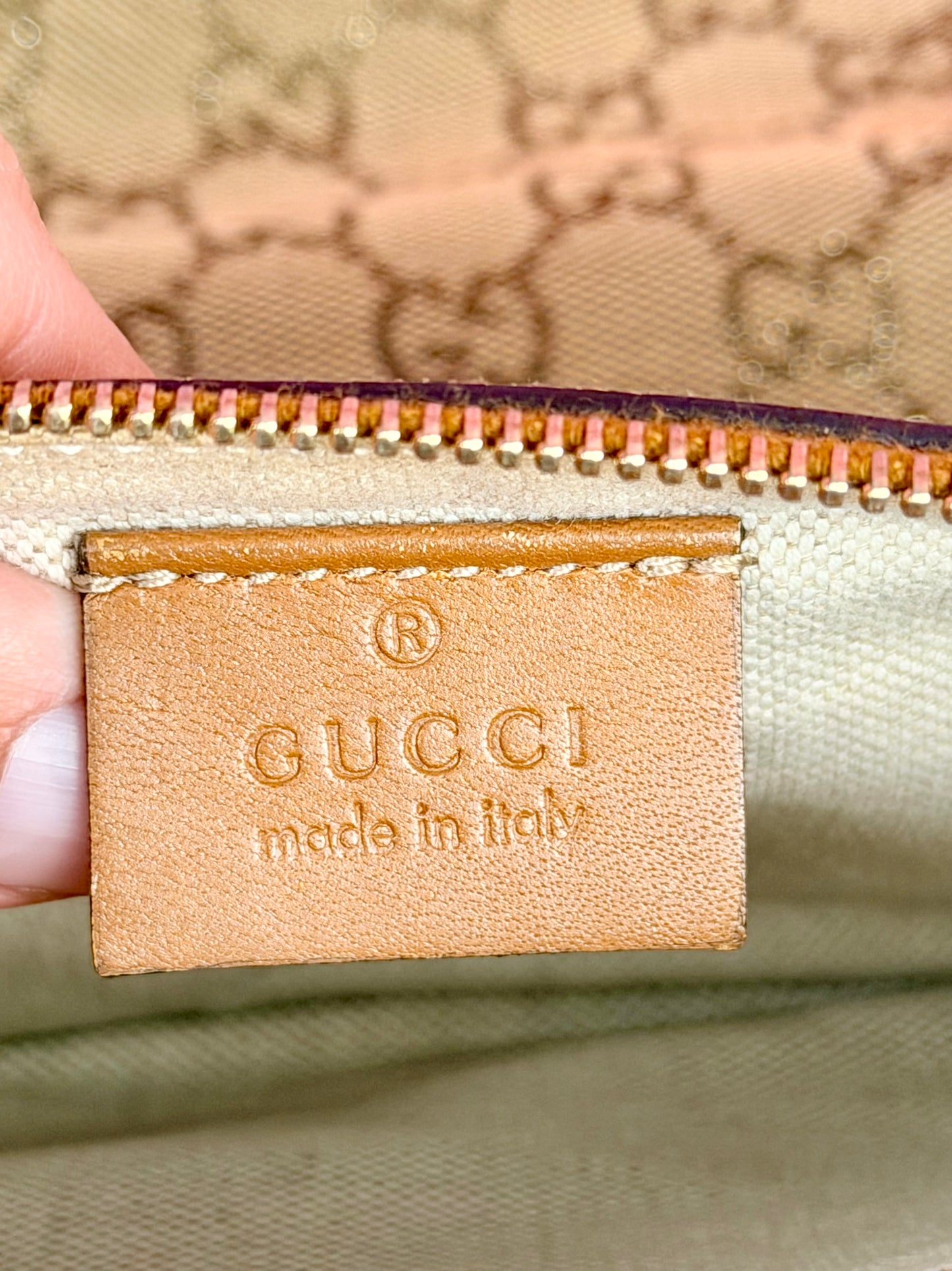 Brown Sparkle Gucci Tote