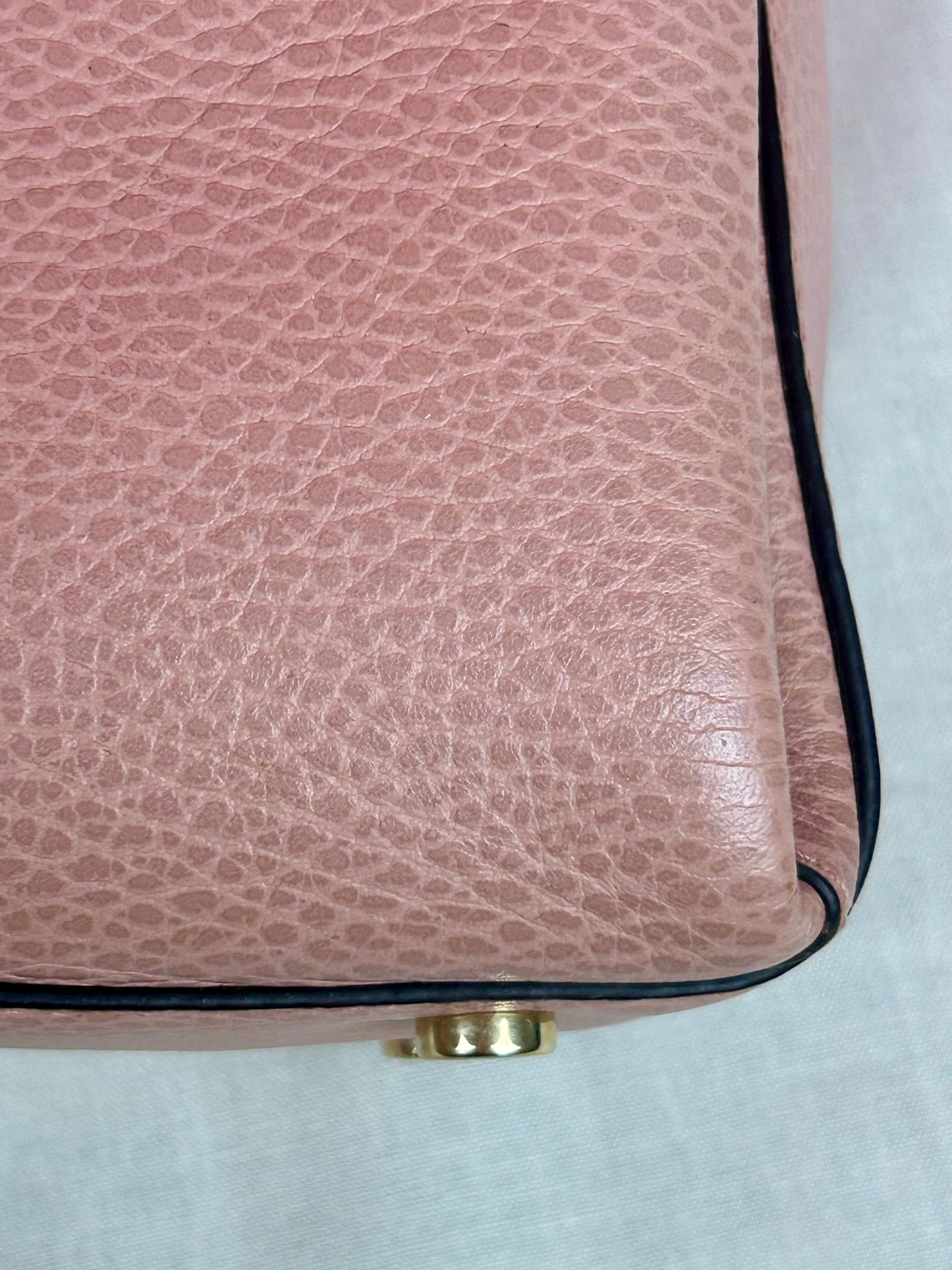 Pink Interlocking Top Handle Gucci