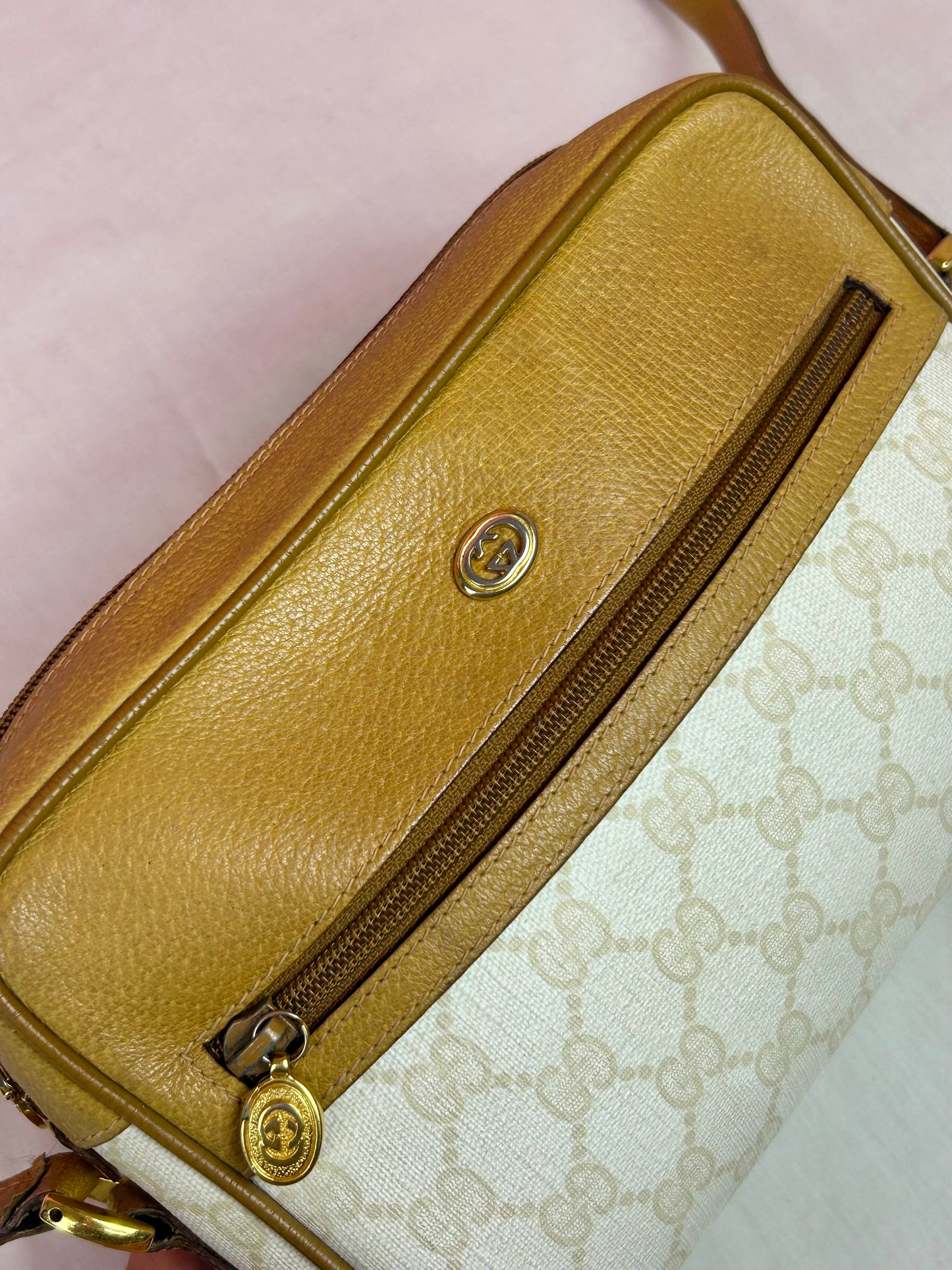 White Rectangular Gucci Supreme